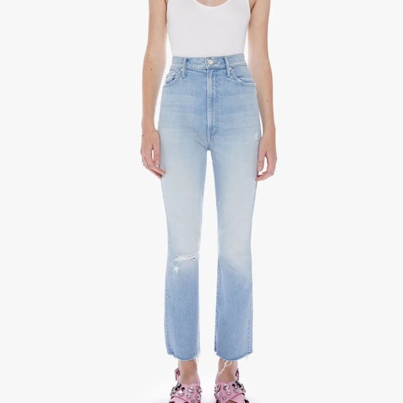 Mother Tippy Top Insider Ankle Fray